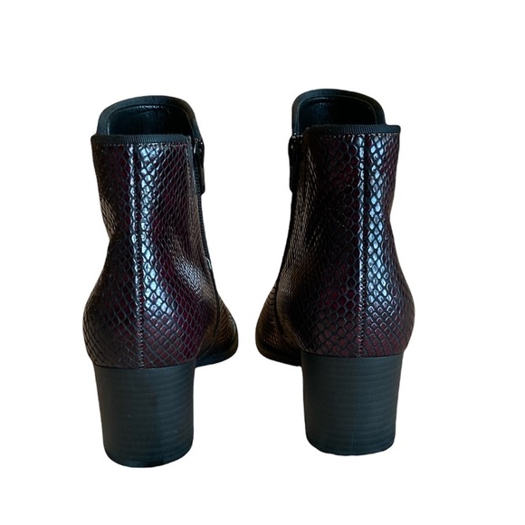 EUC GABOR Girls Leather Snake Skin Print Ankle Boot  - size 4.5 - Picture 5 of 13